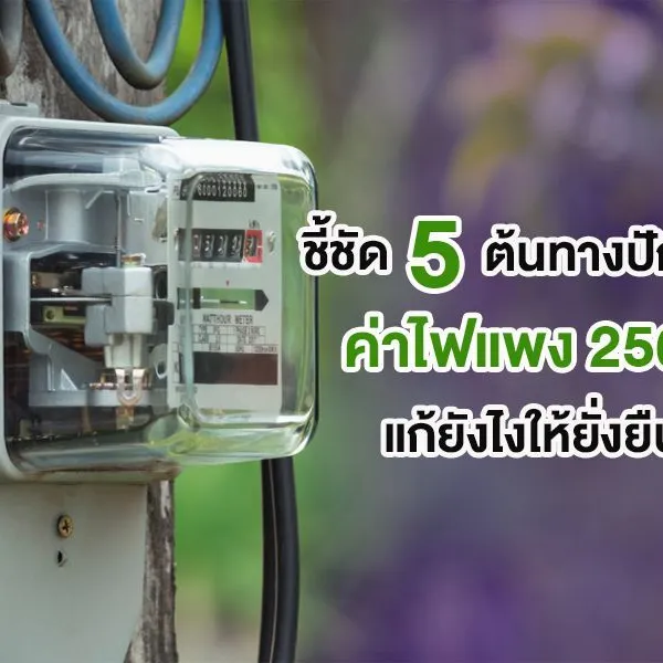 ชี้ชัด 5 ต้นทางปัญหา ค่าไฟแพง 2566 แก้ยังไงให้ยั่งยืน